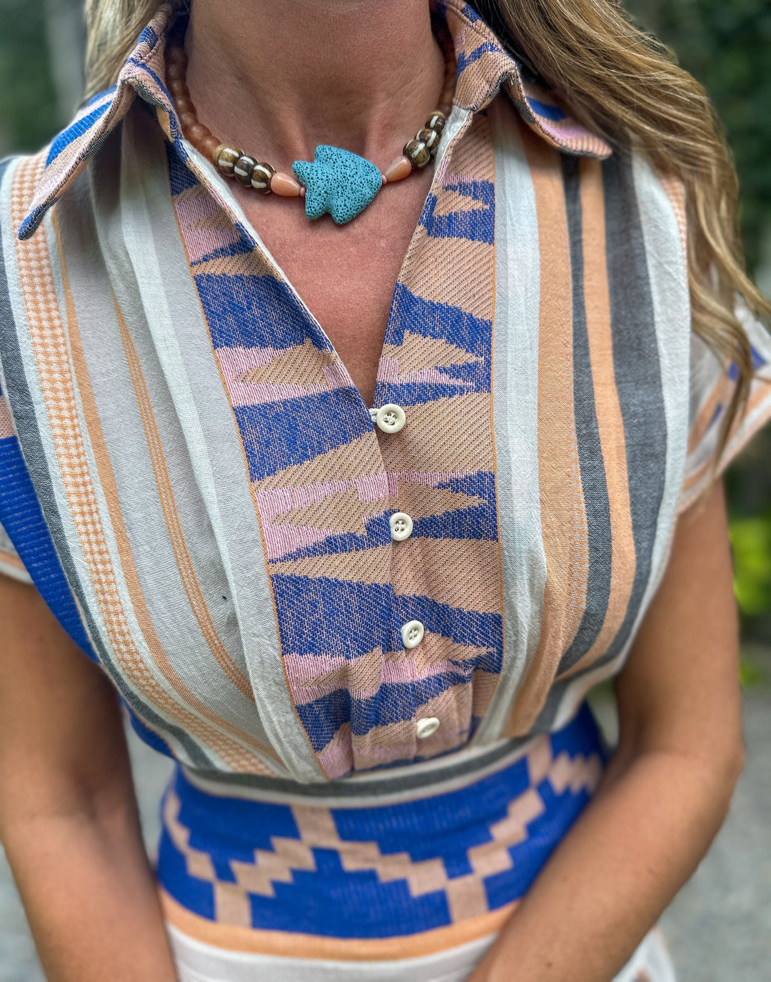 Classic Fish Necklace | Coral Blush