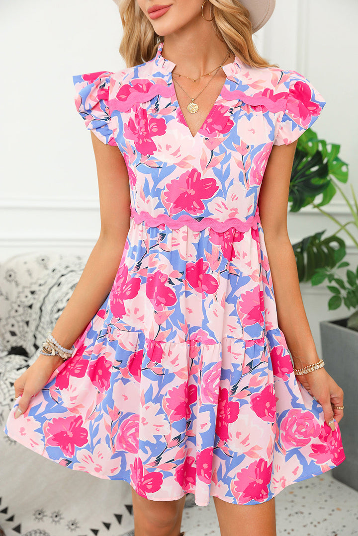 Ric Rac Flutter Sleeve Dress by Poppy Lee Lane