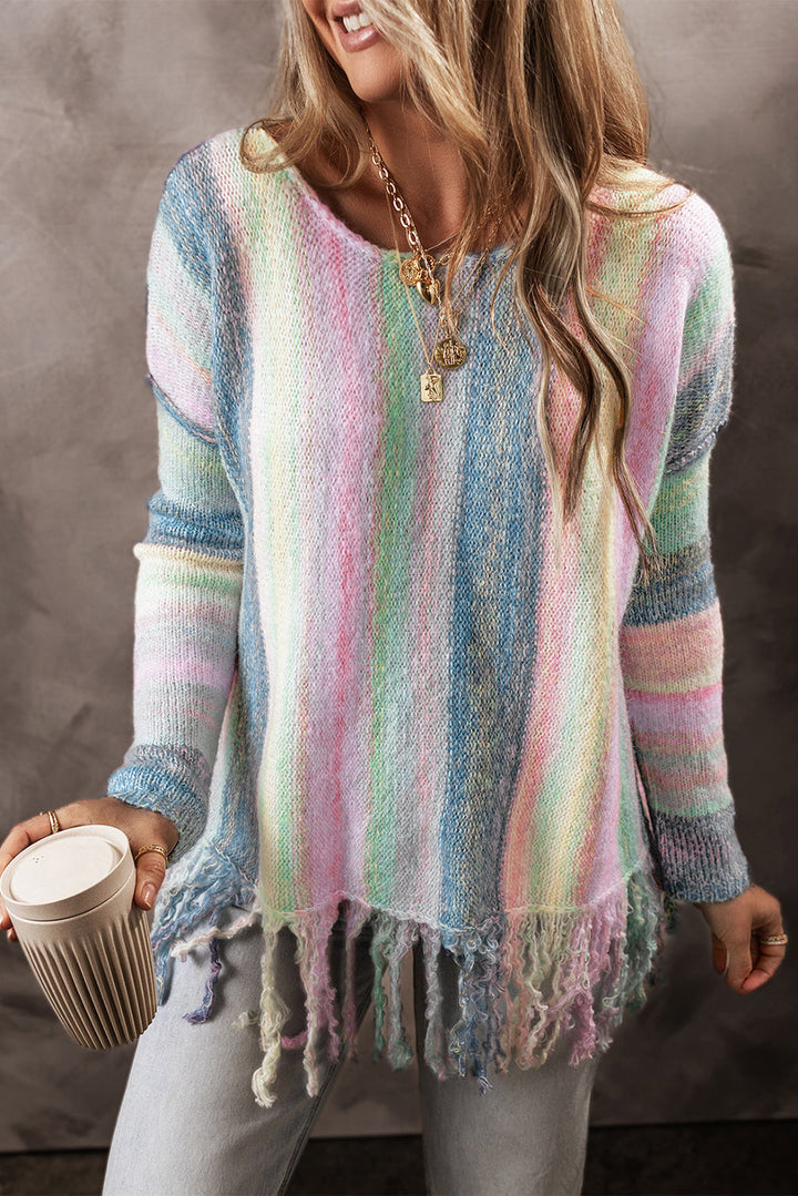 Fringed Tunic Sweater by Poppy Lee Lane