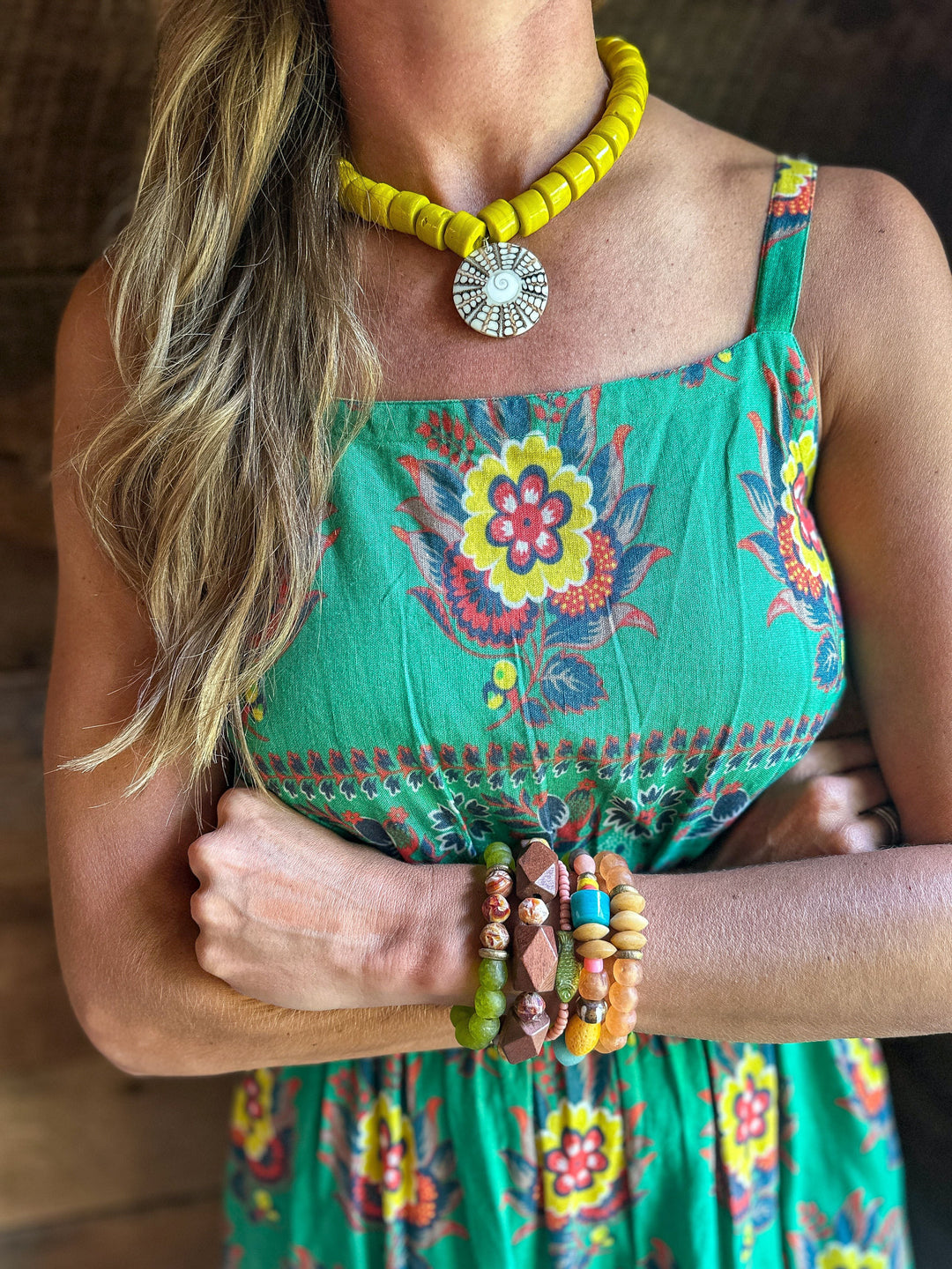 Intricate Stack Bracelet | Brown