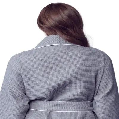 Women's Piped Waffle Robes by Lotus Linen