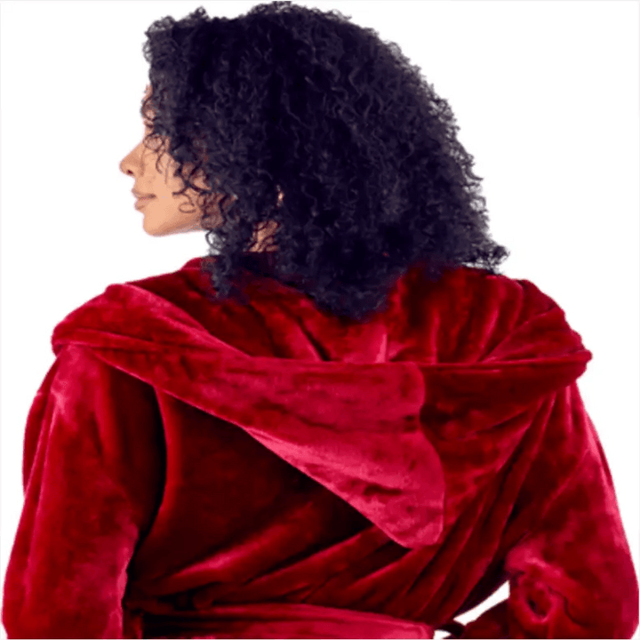 Women's Hooded Plush Robes by Lotus Linen
