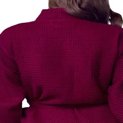 Lightweight Cotton Waffle Robe for Women by Lotus Linen