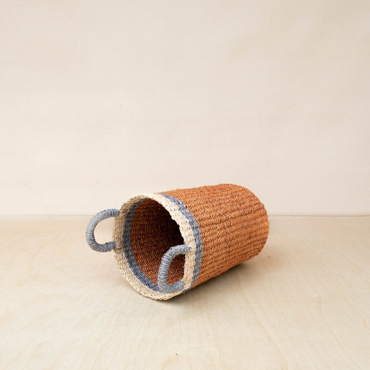 Coral Wicker Basket Vase - Decorative Basket | LIKHÂ