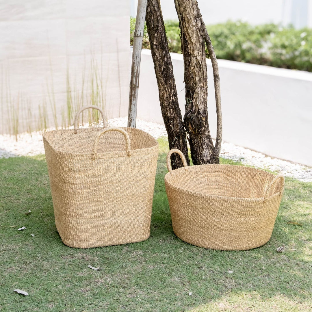 Large Square Wicker Basket - Woven Basket | LIKHÂ