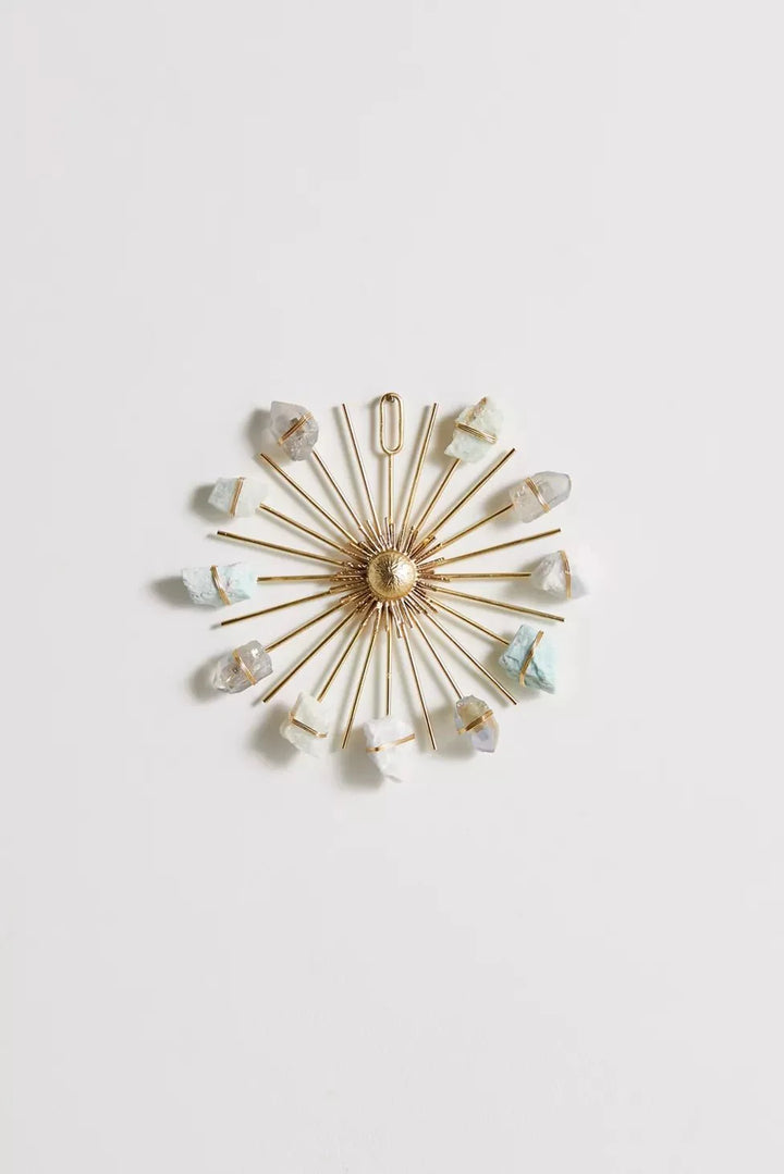 Dreamy Beach House Aesthetic Crystal Grid - Aura Quartz, Blue Calcite, Aquamarine, Amazonite by Ariana Ost