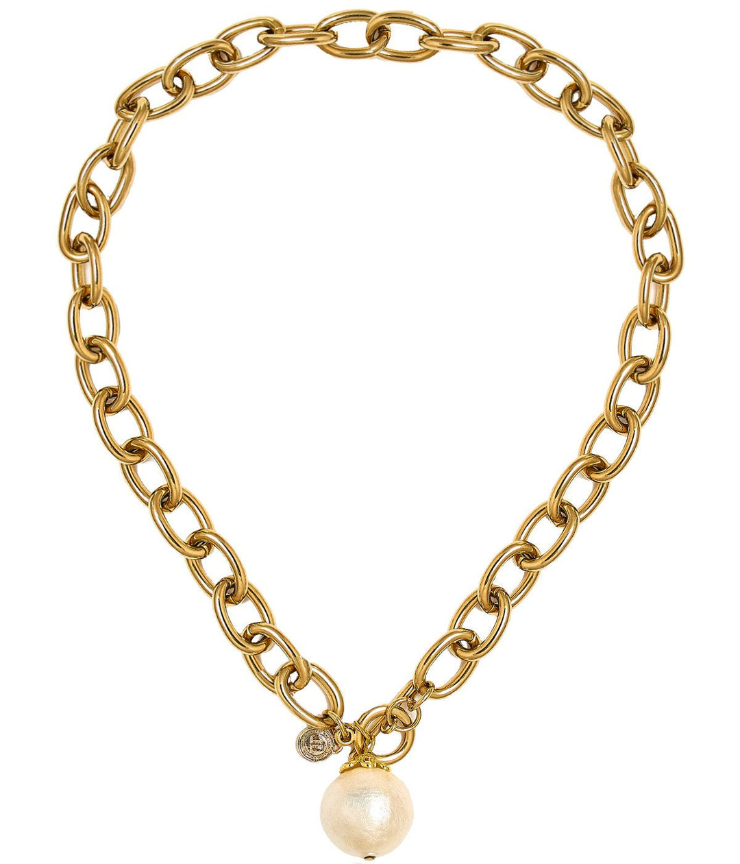 Betty Cotton Pearl Chain Necklace