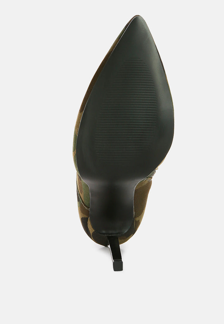 Bornsta Velvet High Heeled Velvet Boots by London Rag