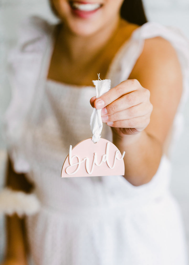 Bride and Groom Wedding Gift Tag