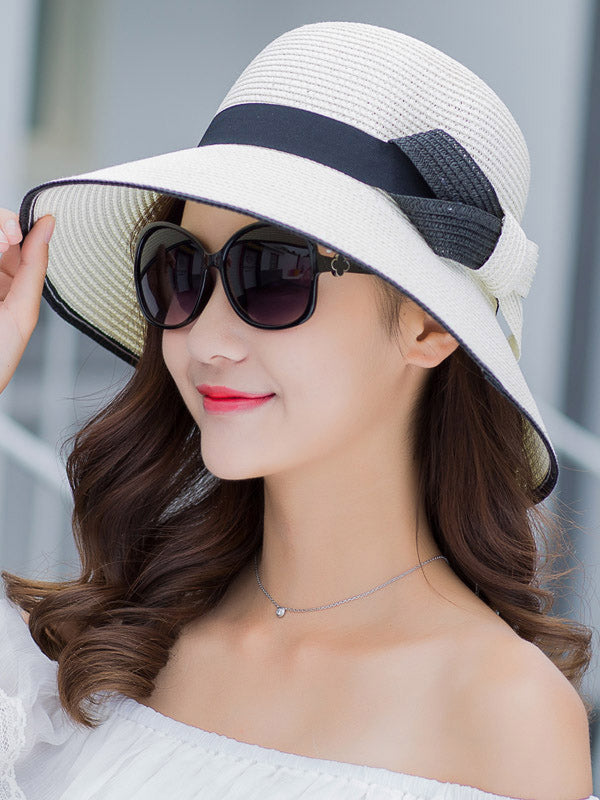 Original Bow Sun-Protection Dome Hat by migunica