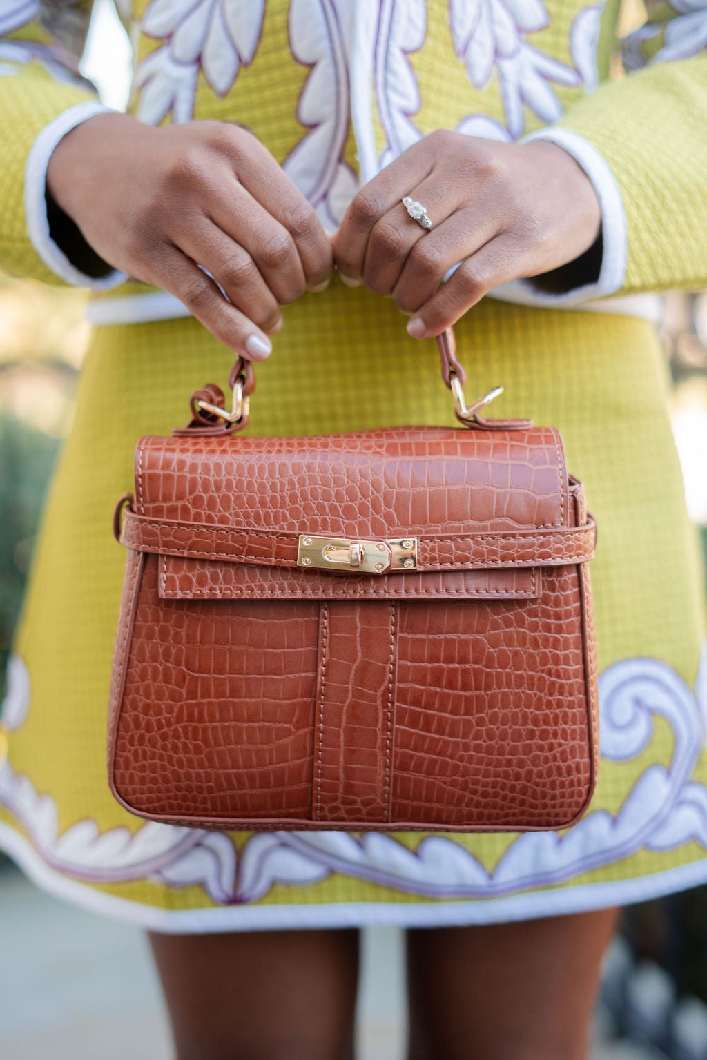 Celine Croc Handbag