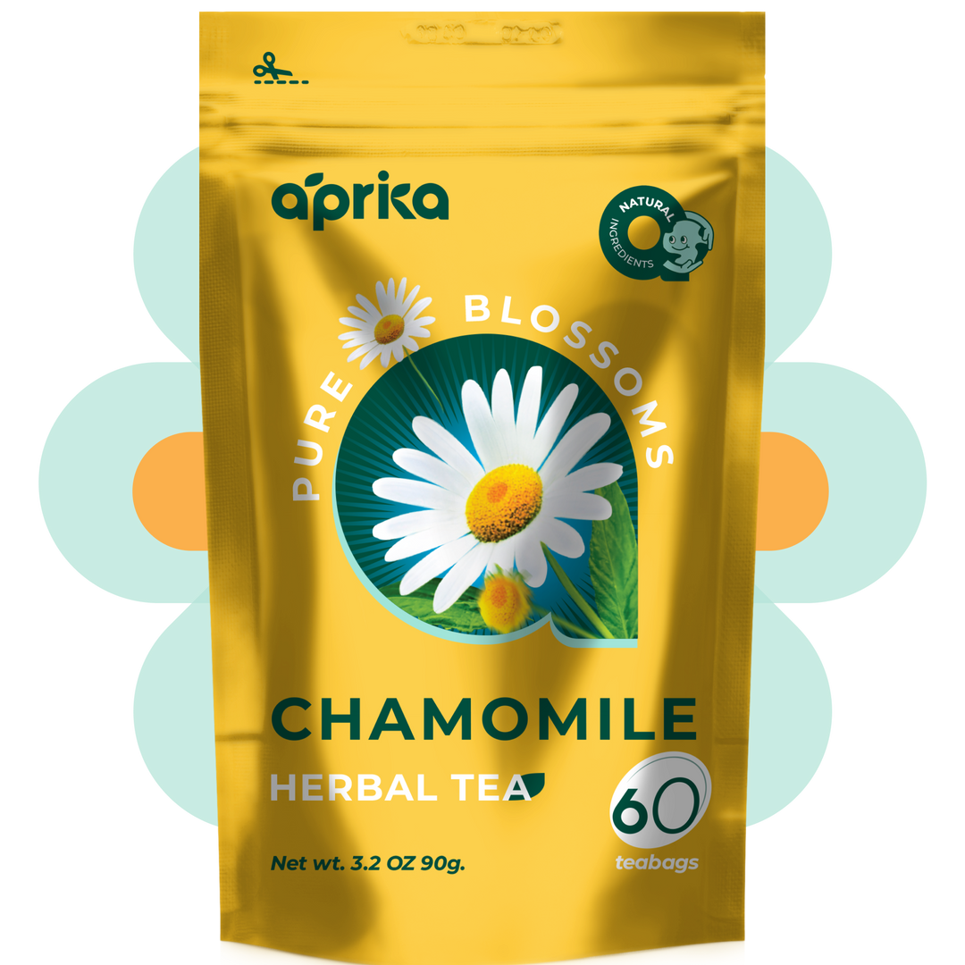 100% Pure Chamomile Herbal Tea, 60 bags by Aprika Life
