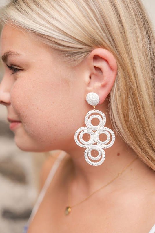 Chloe Raffia  - Drop Earring