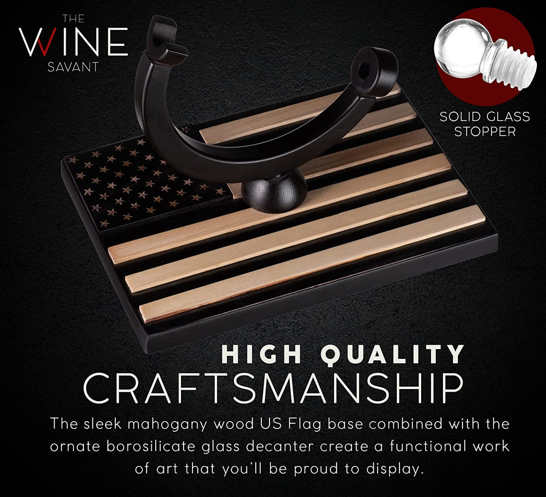 U.S. Navy Globe Whiskey Decanter Set with 4 Liquor Glasses