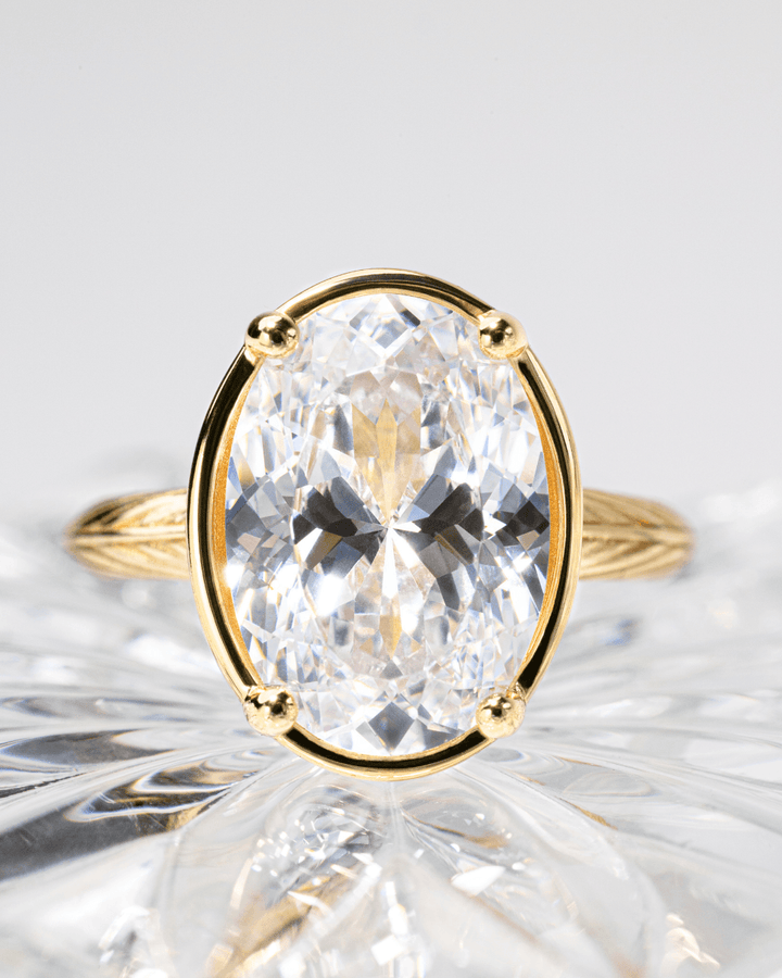 Oval Cut CZ Cocktail Ring