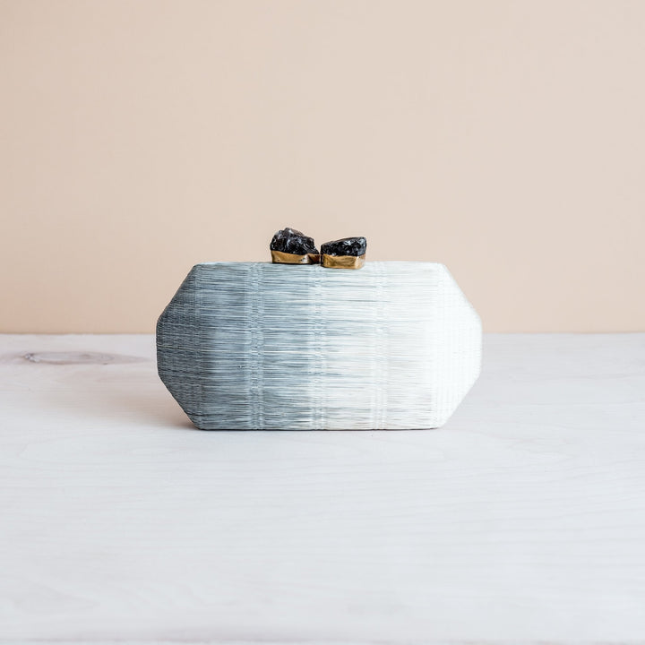 Light Grey Clutch - Hexagon Clutch | LIKHÂ by LIKHÂ