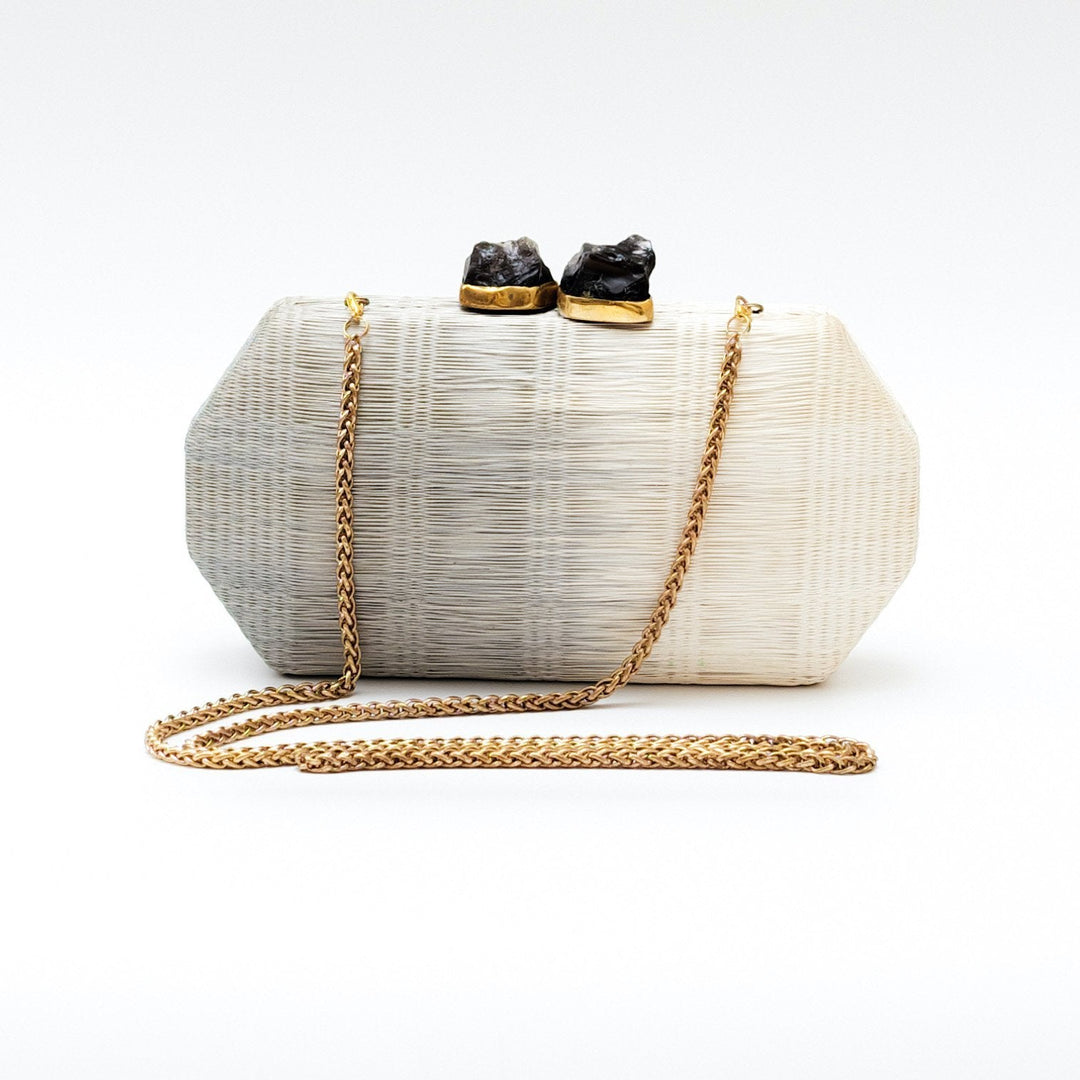 Light Grey Clutch - Hexagon Clutch | LIKHÂ by LIKHÂ