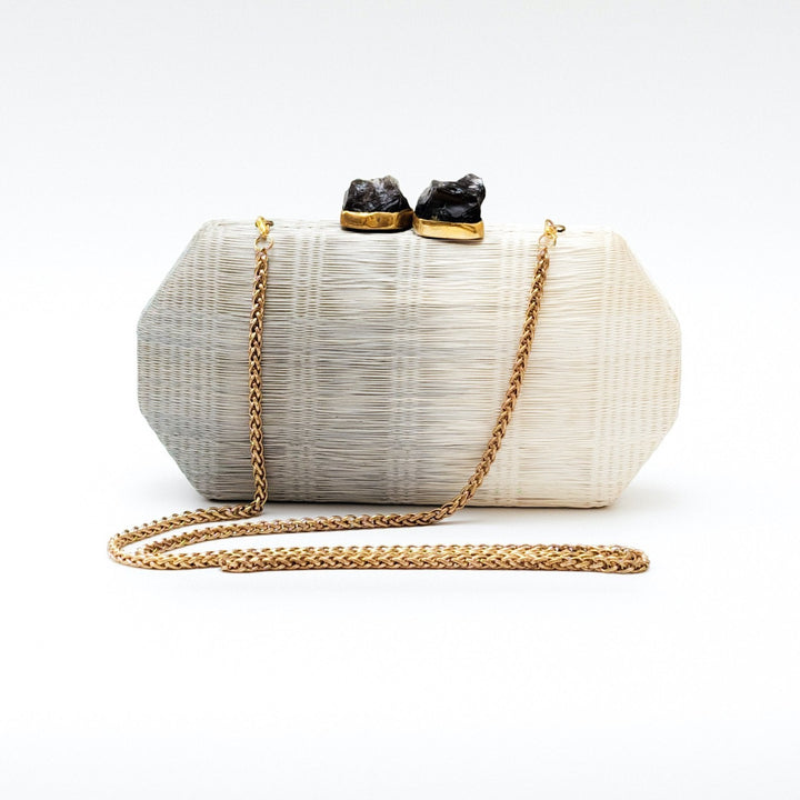 Light Grey Clutch - Hexagon Clutch | LIKHÂ by LIKHÂ