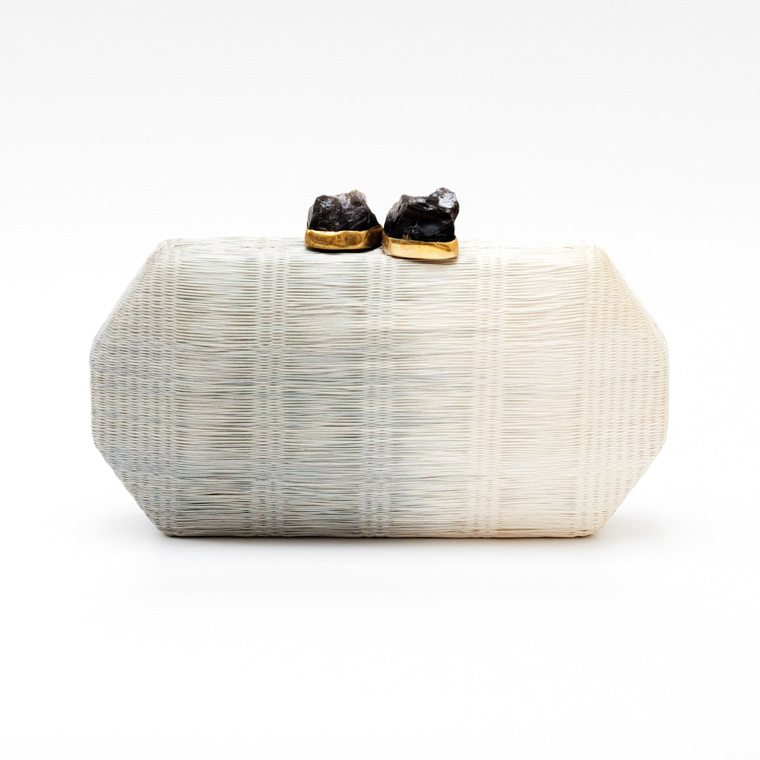 Light Grey Clutch - Hexagon Clutch | LIKHÂ by LIKHÂ