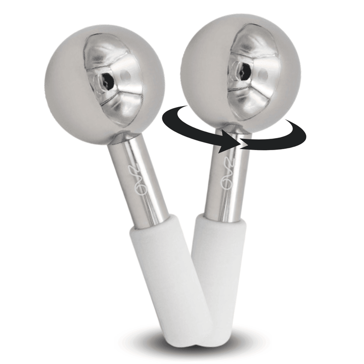 ZAQ Icy Steel Cryo Ice Globes | Best Cooling Skincare Tools. by ZAQ Skin & Body