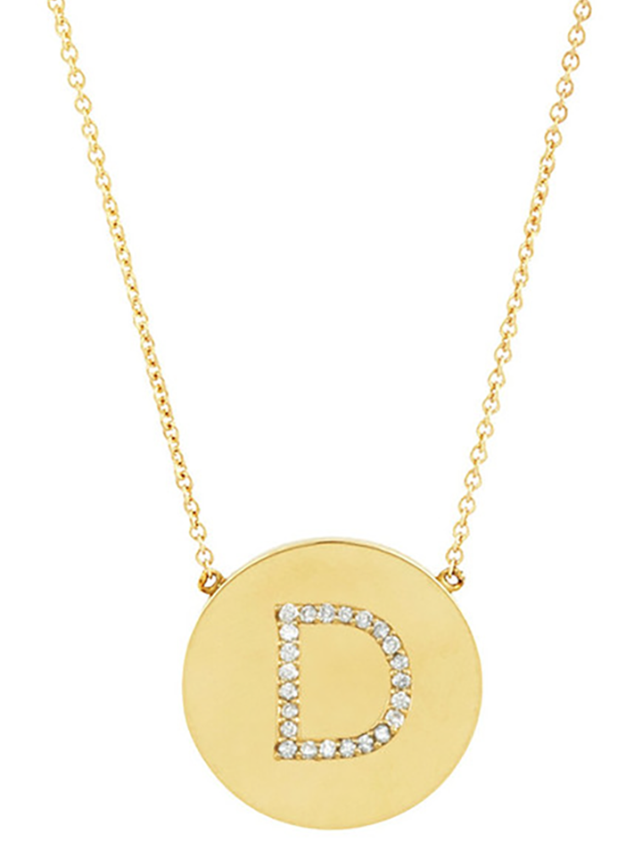 Round Initial Necklace