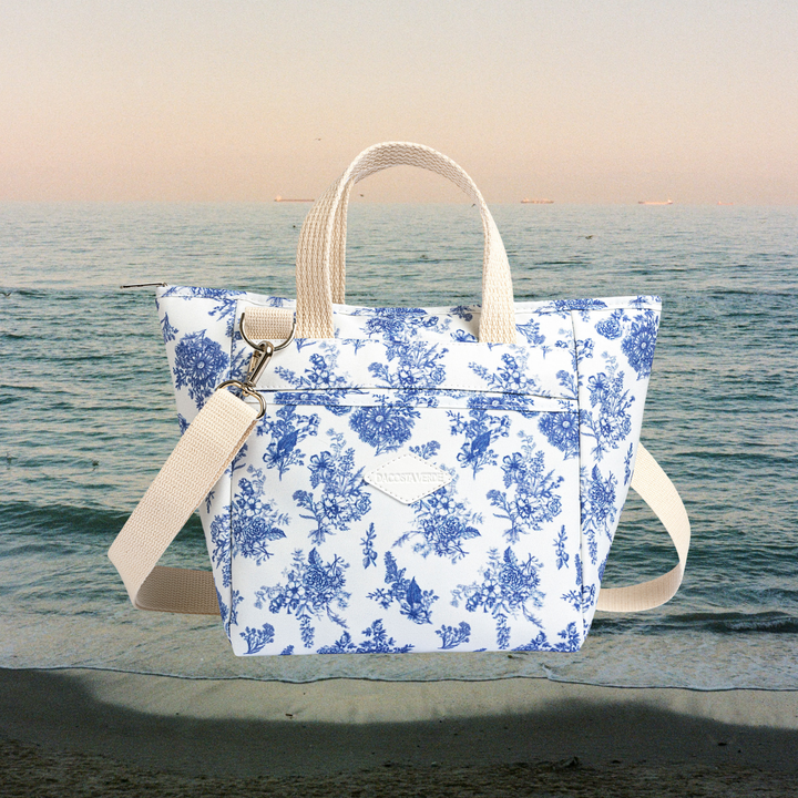 Lunch Tote Toile De Jouy by DaCosta Verde