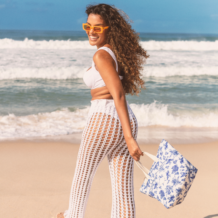 Lunch Tote Toile De Jouy by DaCosta Verde