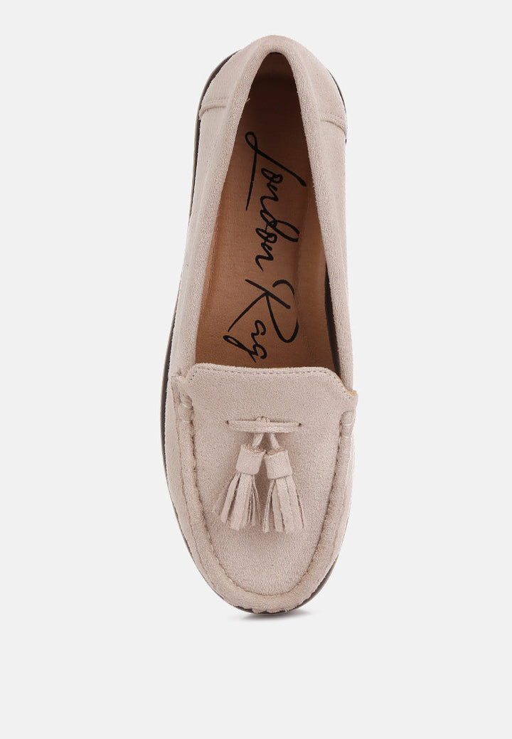 daiki platform lug sole tassel loafers by London Rag