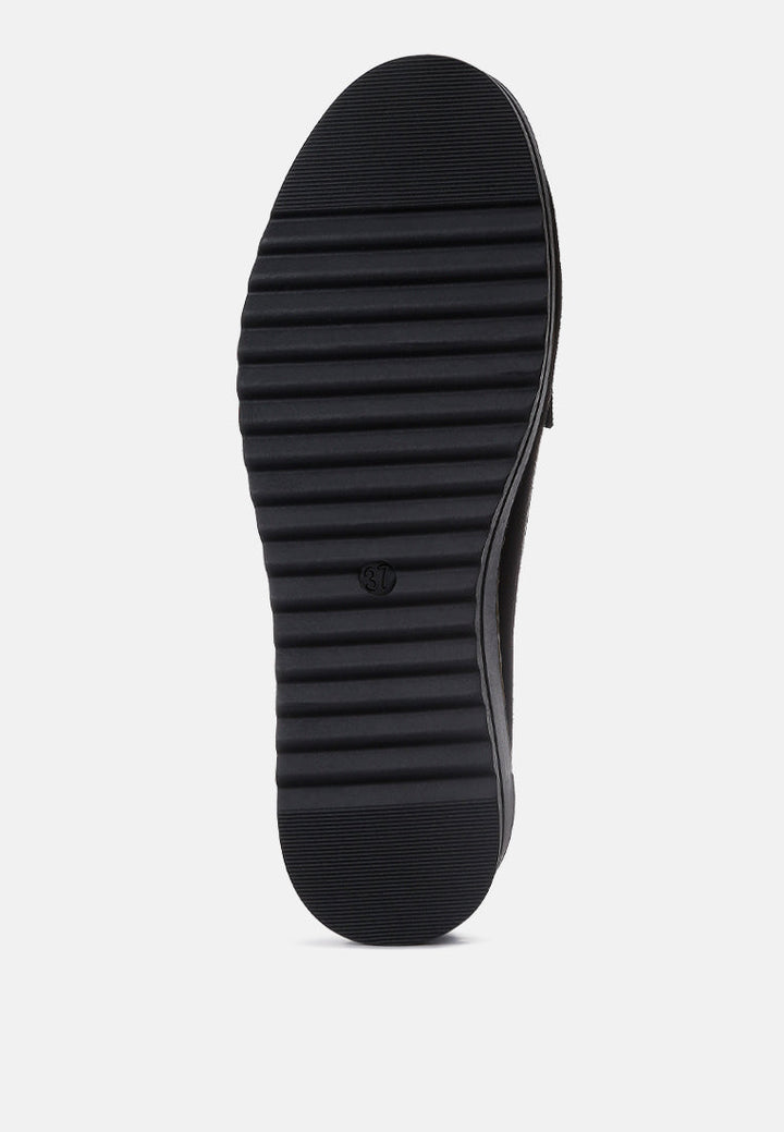 daiki platform lug sole tassel loafers by London Rag