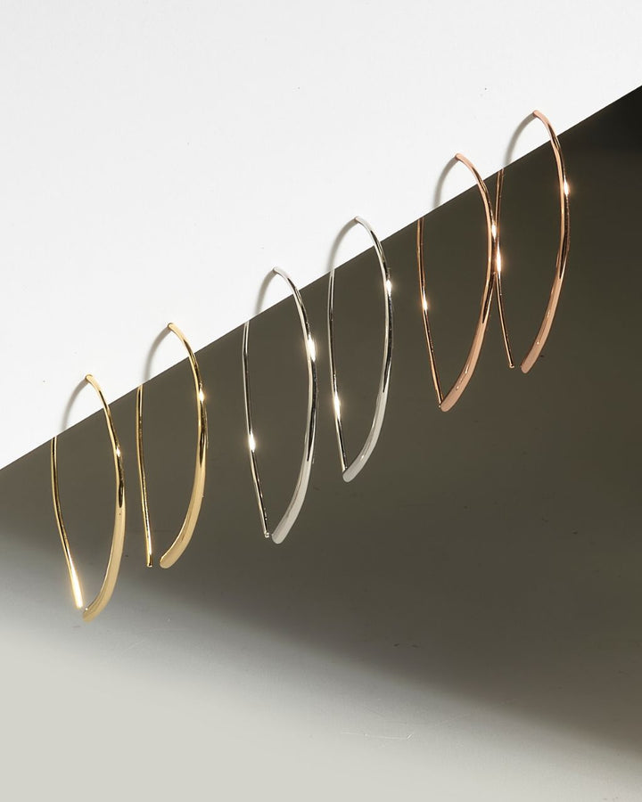 Delicate Threader Hoop Earrings