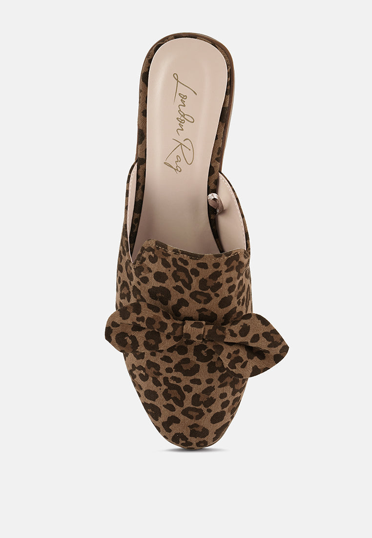 dobos casual walking bow mules by London Rag