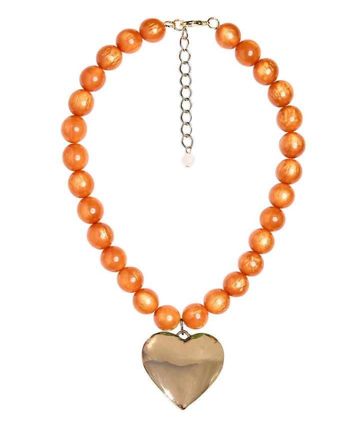 Dottie Heart - Acrylic Necklace