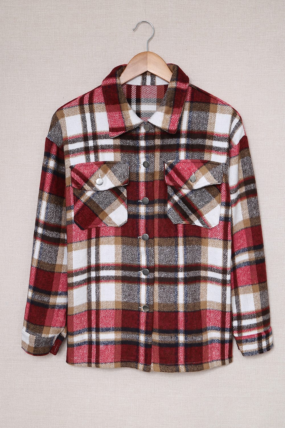 Plaid Pocketed Shacket by Poppy Lee Lane
