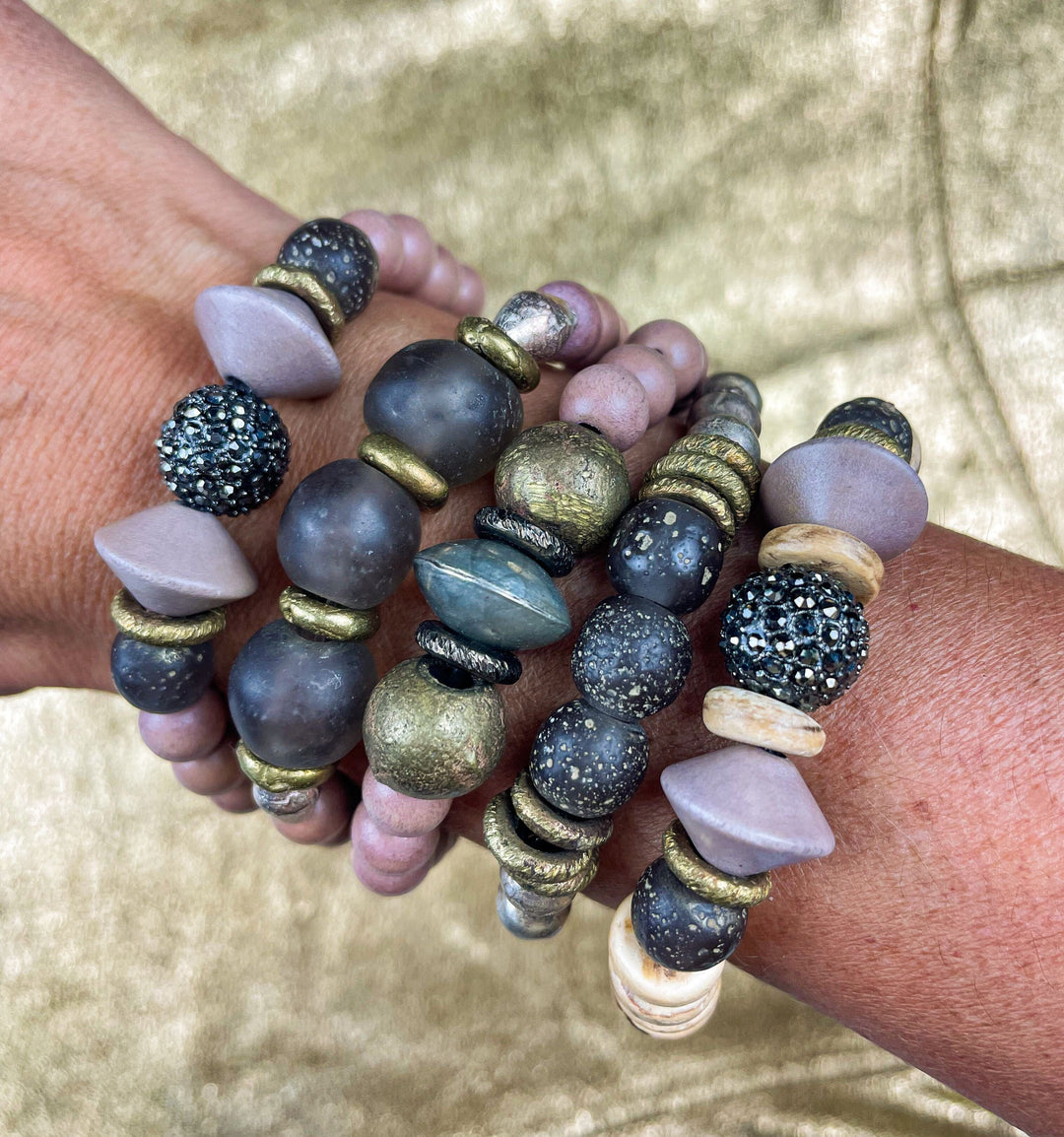 Stacked Single Bracelet | Pavé