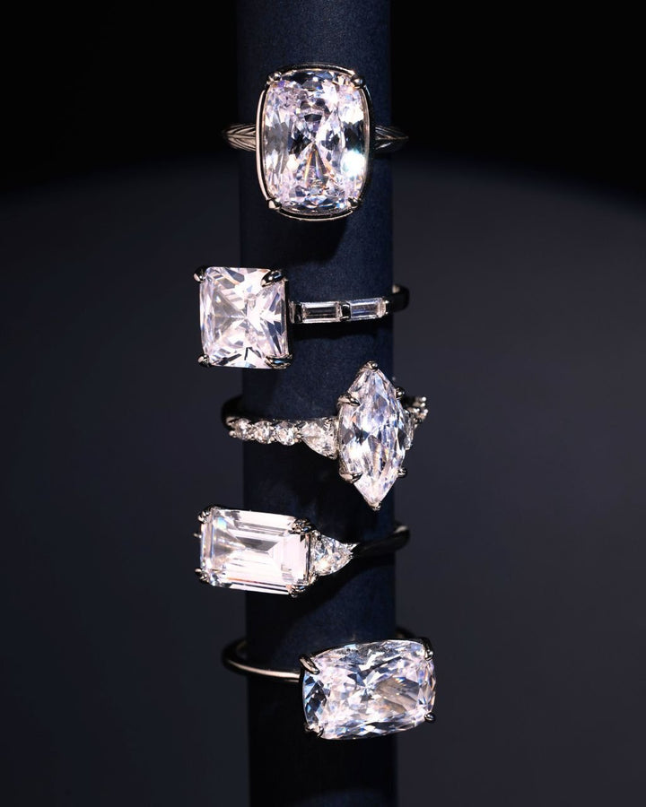 Cushion East-West Ring