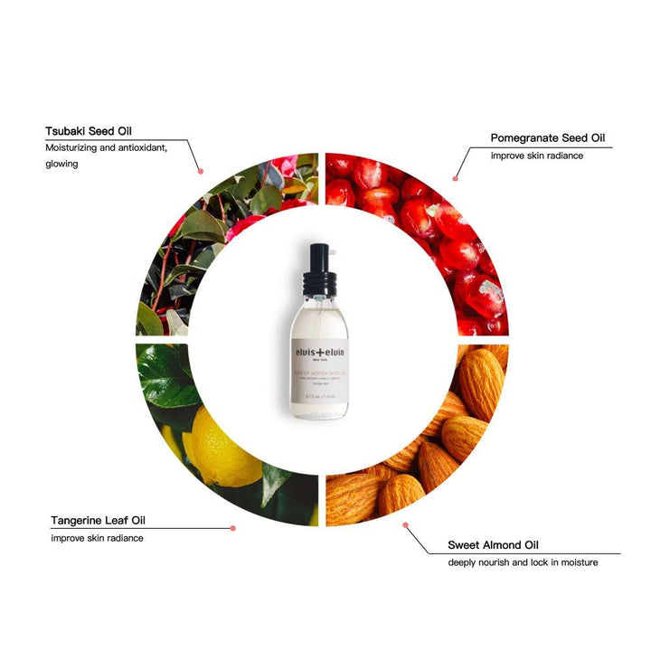 elvis+elvin Rose of Winter Body Oil by elvis+elvin