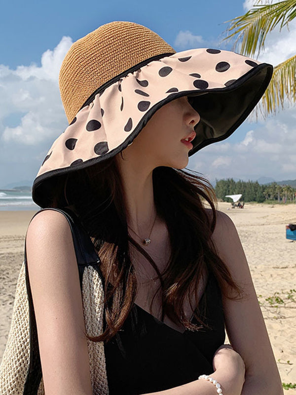 Original Sun Protection Polka-Dot Fisherman Hat by migunica