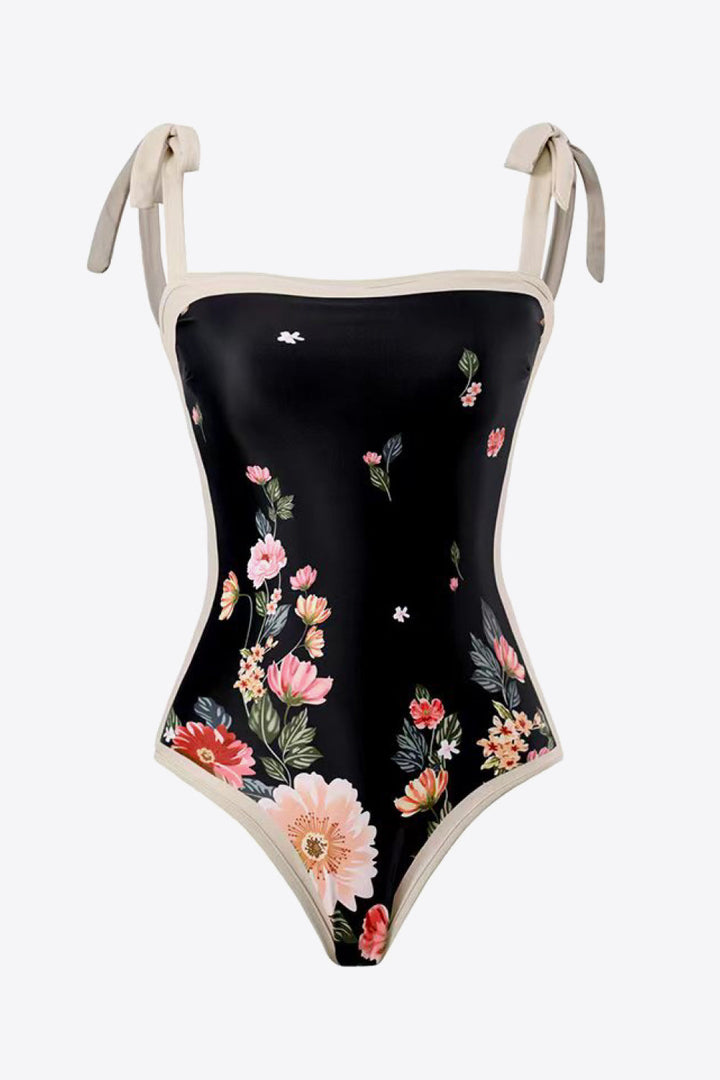 Floral Tie-Shoulder Two-Piece Swim Set by BYNES NEW YORK | Apparel & Accessories