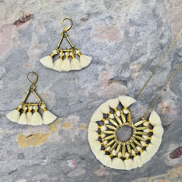 Tassel Halo Necklace