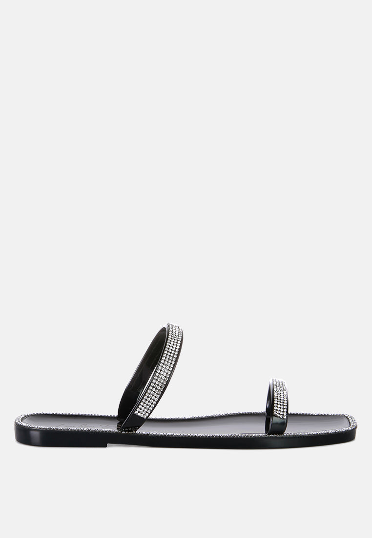 fenta diamante detail jelly flats by London Rag