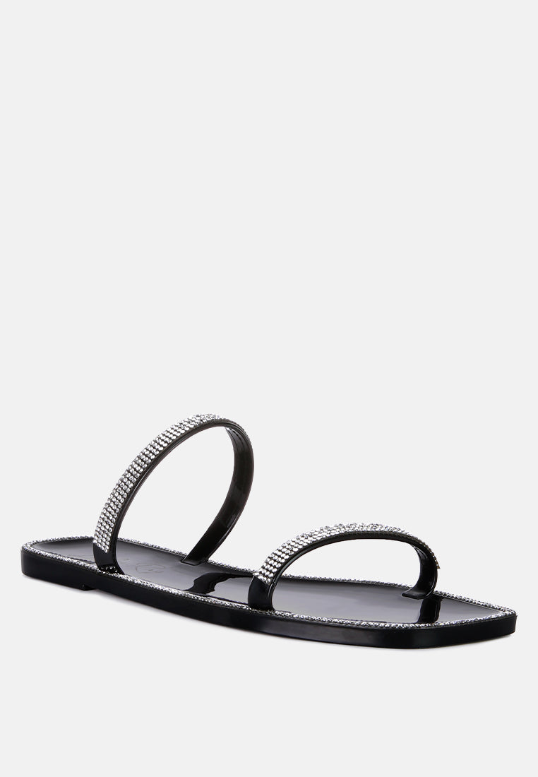 fenta diamante detail jelly flats by London Rag