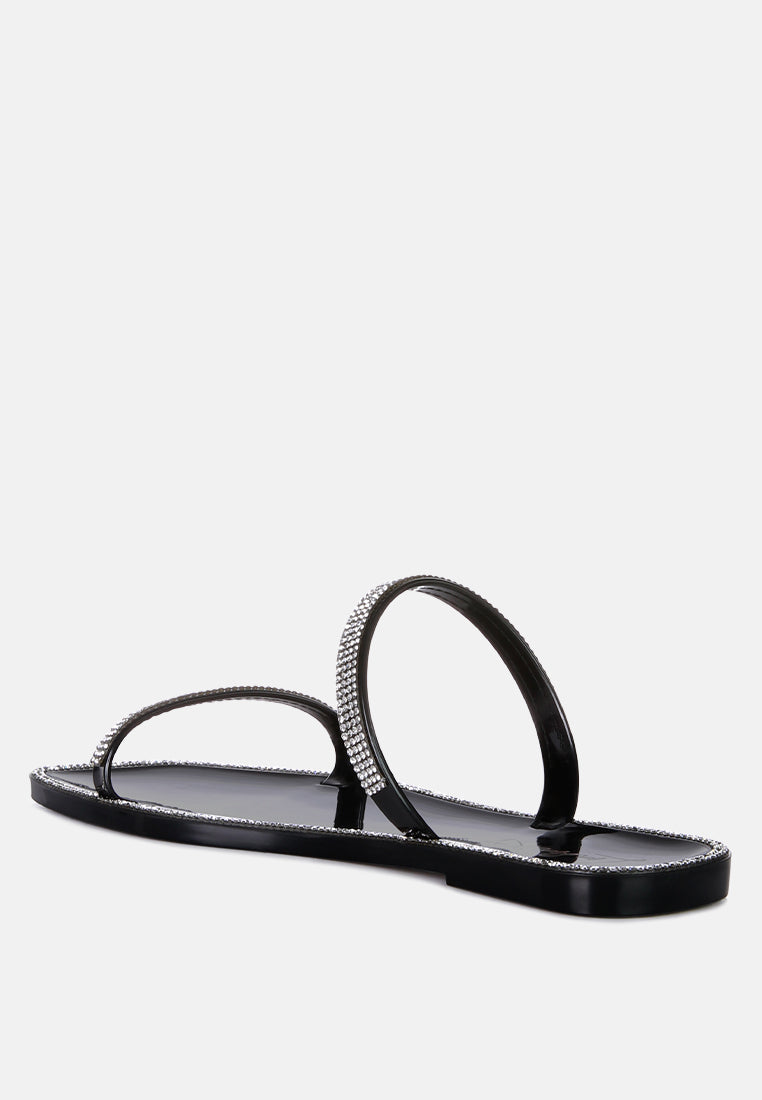 fenta diamante detail jelly flats by London Rag