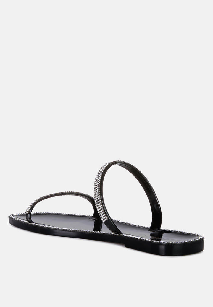 fenta diamante detail jelly flats by London Rag