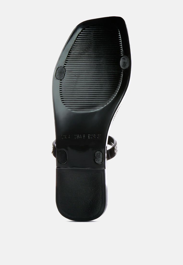 fenta diamante detail jelly flats by London Rag