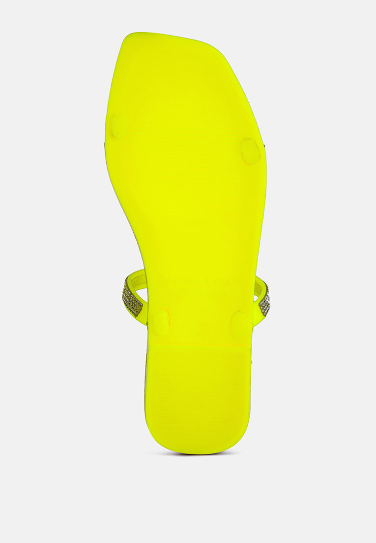 fenta diamante detail jelly flats by London Rag