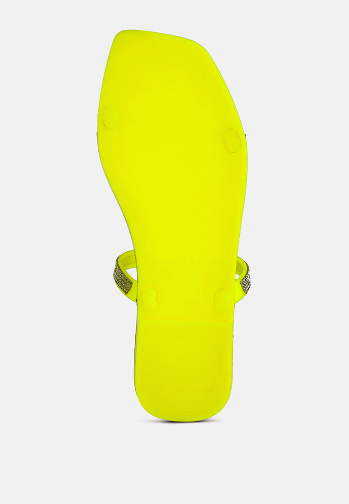 fenta diamante detail jelly flats by London Rag