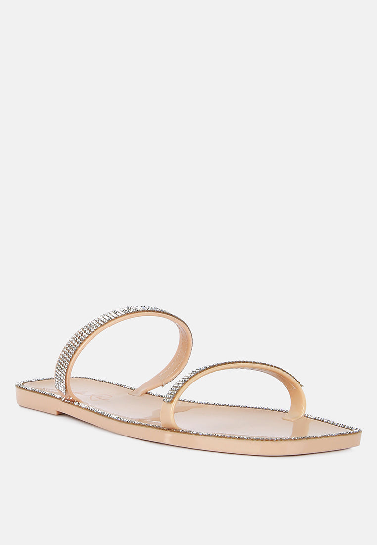 fenta diamante detail jelly flats by London Rag