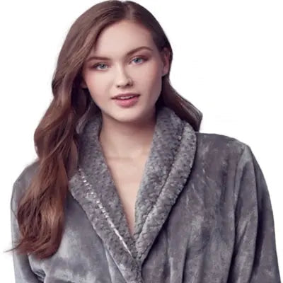 Women's Ultra Soft Fleece Bathrobe by Lotus Linen