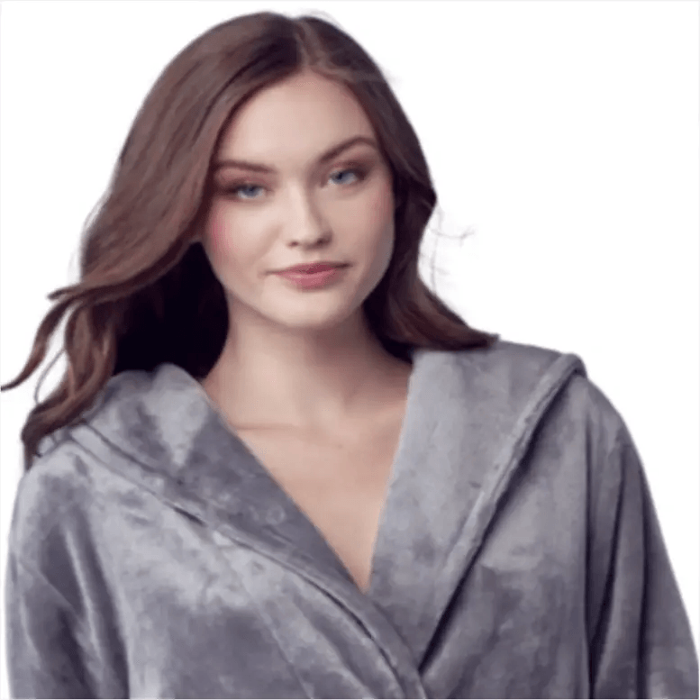 Women's Hooded Plush Robes by Lotus Linen