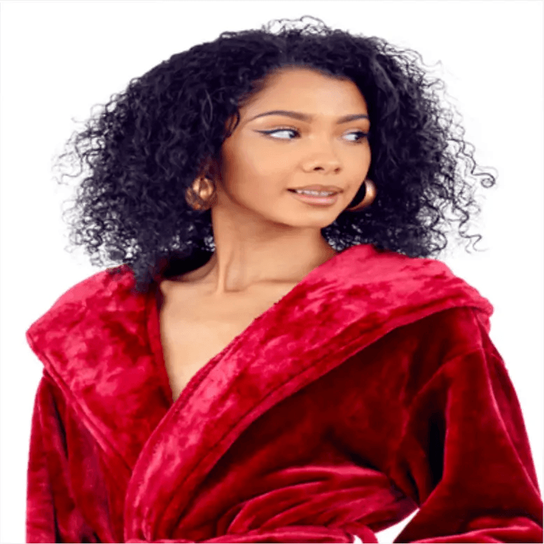 Women's Hooded Plush Robes by Lotus Linen